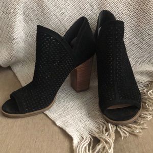 Lucky Brand Peep Toe Mesh Booties